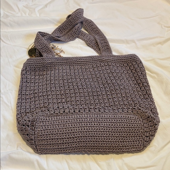 The Sak Grey Crochet Tote Bag - Picture 4 of 5